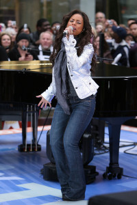 Singer Alicia Keys performs onstage during the NBC's "Today" Show concert series at Rockefeller Cent